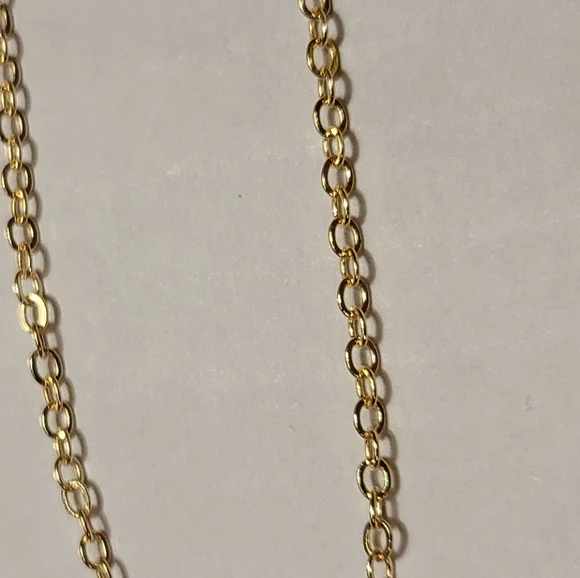 GOLDEN STAR NECKLACE ON GOLD PLATED CHAIN - Picture 4 of 4
